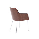 Hudson Chair // Walnut w/ Black Eco Leather