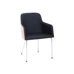 Hudson Chair // Walnut w/ Black Eco Leather