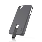 Hybrid USB Case for iPhone 4/4S // Grey & Black