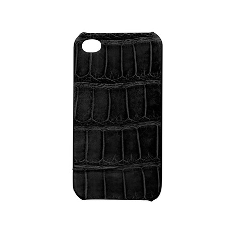 iPhone 4 Alligator Case (Black)