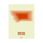 Montana Radiant Map (Orange, Cream)