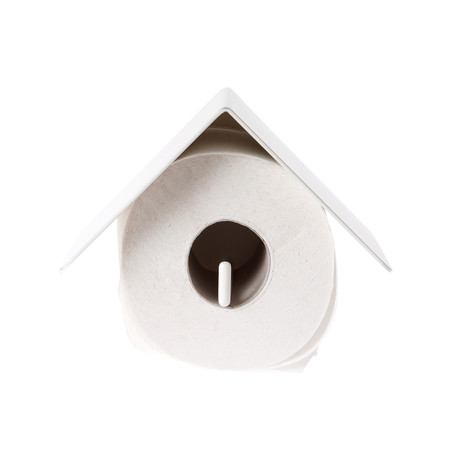 Birdhouse Toilet Roller w/ Bookrest