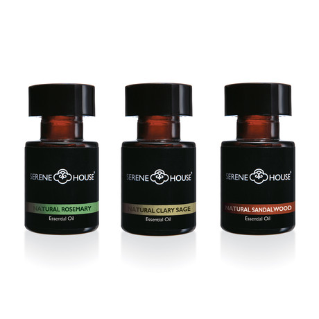 Scented Oils // Set of 3 // Rosemary, Clary Sage, Sandalwood