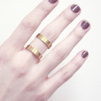 Double Band Brass Ring