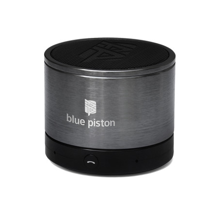 Logiix Blue Piston Wireless Bluetooth Speaker // Gunmetal