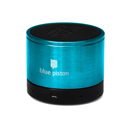 Logiix Blue Piston Wireless Bluetooth Speaker // Turquoise