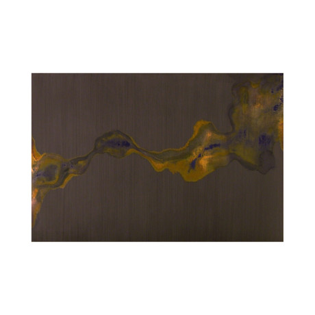 Permutation on Iron Pigment Painting Series // Azurite