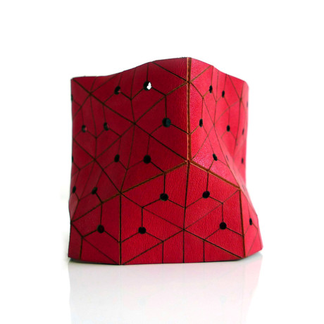 Point and Line II Cuff // Red (7"W)