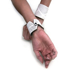 Chevron Eyedazzler Cuff // White (6.5"L x 2"W)