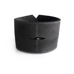 Chevron Eyedazzler II Cuff // Dark Grey (6.5"L x 1.7"W)