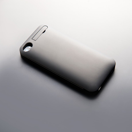 Powerwrap 4 Battery Case for iPhone 4/4S w/ Kickstand // Black