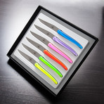 Fluorescent Acrylic Wilmotte Table Knives // Set of 6