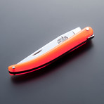 Fluorescent Acrylic Wilmotte Folding Knife (Black)