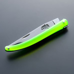 Fluorescent Acrylic Wilmotte Folding Knife (Black)