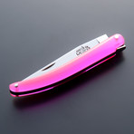 Fluorescent Acrylic Wilmotte Folding Knife (Black)