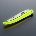 Fluorescent Acrylic Wilmotte Folding Knife (Black)