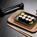 Easy Sushi Set // Medium Roller + Recipe Booklet (Medium: 3.5cm Rolls + Vegetarian / Vegan Recipes)