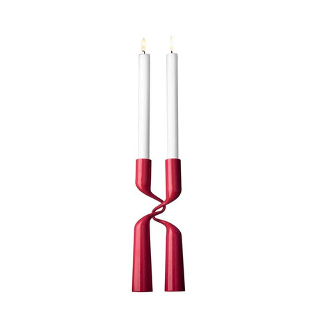 Double Candleholder // Purple (Red)