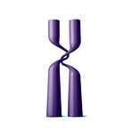 Double Candleholder // Purple (Purple)