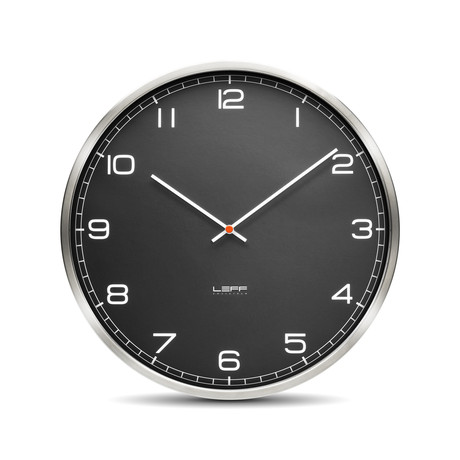 One25 Wall Clock // Embossed Black Arabic