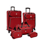 Beverly Hills Country Club Spinner Luggage Set // Set of 5 (Purple)
