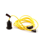 PLOG-IT Wall Plug // Black Cap + Yellow Cord