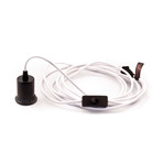 PLOG-IT Wall Plug // Black Cap + White Cord