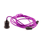 PLOG-IT Wall Plug // Black Cap + Purple Cord