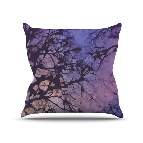 Violet Skies Throw Pillow (Medium: 18" x 18")