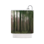 Alison Coxon "Forest Blur" Shower Curtain