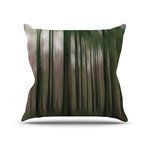 Alison Coxon "Forest Blur" Throw Pillow (Medium: 18" x 18")