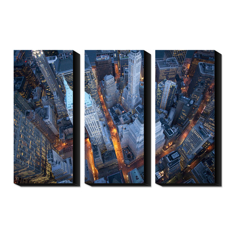 Aerial View of Wall Street // Triptych