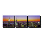Midtown Manhattan at Sunset, NYC // Triptych