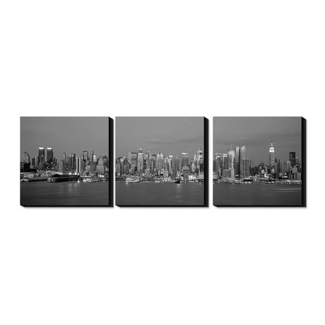 Manhattan Skyline, NYC // Triptych