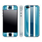 Glow Gel Combo for iPhone 5/5S // Striped Blue & White
