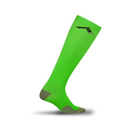 Marathon Compression Socks // Neon Green (XS)