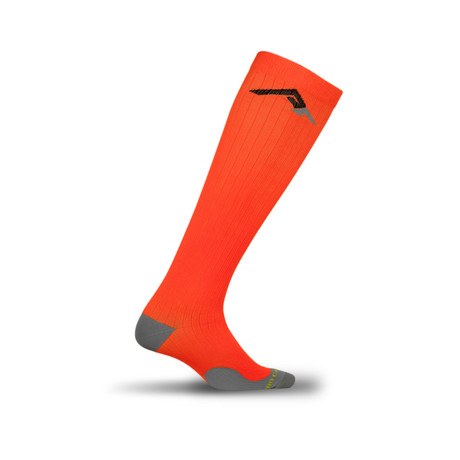 Marathon Compression Socks // Neon Orange (XS)