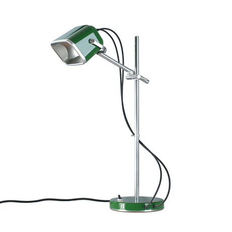 "Mob" Table Lamp // Green + Black Cord