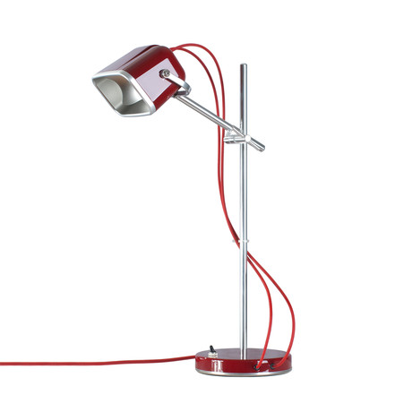 "Mob" Table Lamp // Red + Red Cord