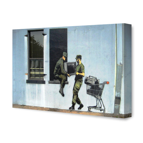 Looting Soldiers by Banksy (26" x 18")