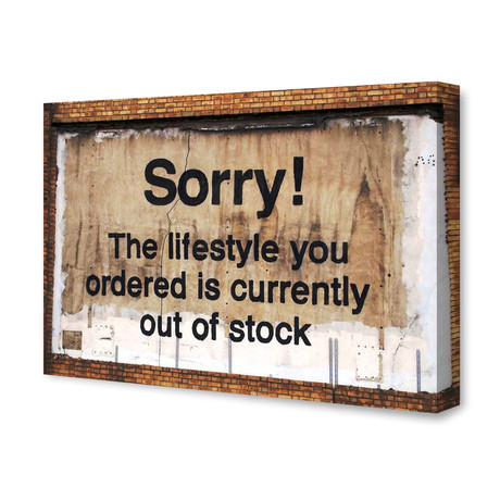 Life Style Out Of Stock by Banksy  (26" x 18")