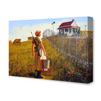 Little House On The Prairie Fenced by Banksy (26" x 18")