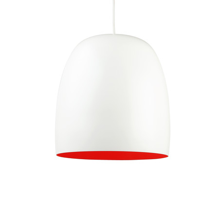 Kalimero Pendant Lamp (White + Orange Inside)