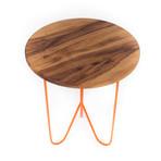 Black Walnut Side Table (Orange)