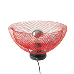 Moire Light // Floor Lamp (Black Base, Red Shade)