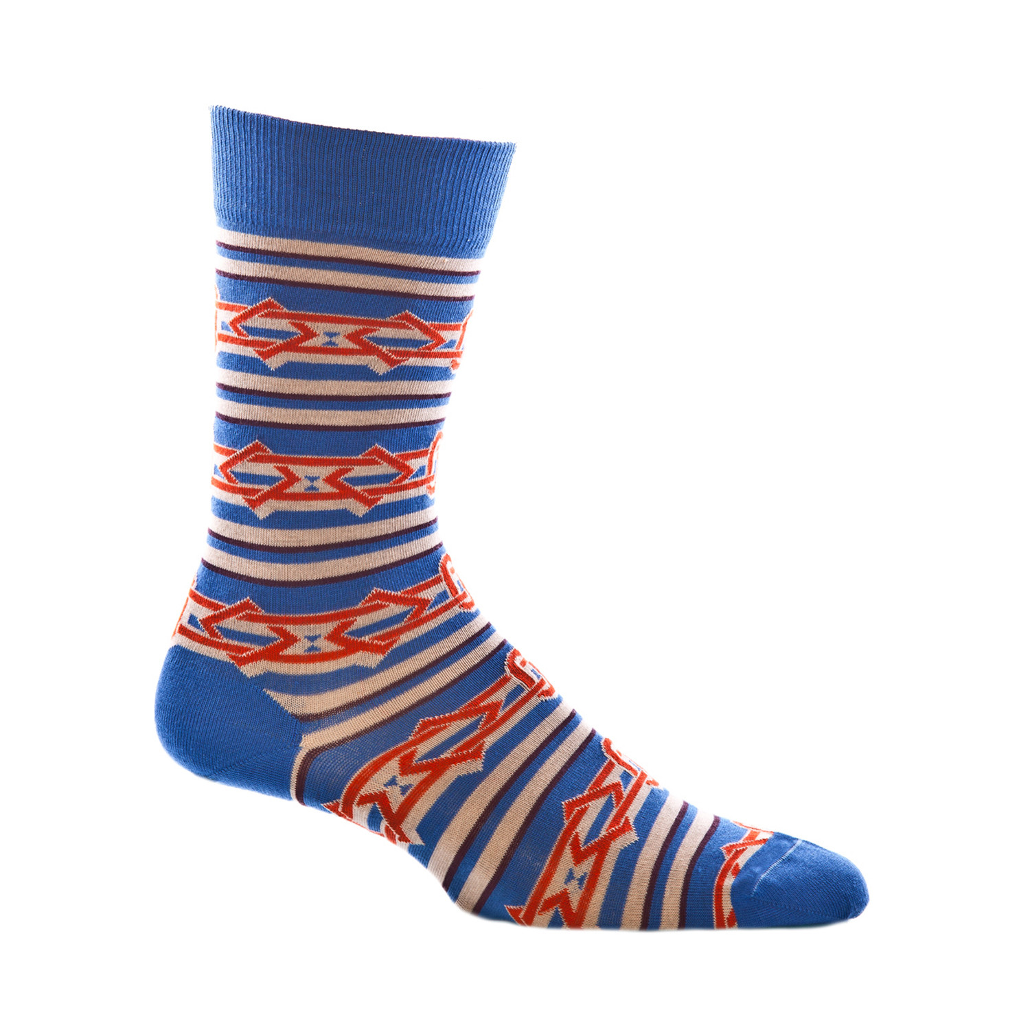 Chain Reaction Sock (Blue) - Ozone Socks - Touch of Modern