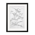 Leonardo Da Vinci // Sketches of Flying Machines (White Frame)