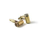 Large Bullet Cuff Links (Antique Silver)