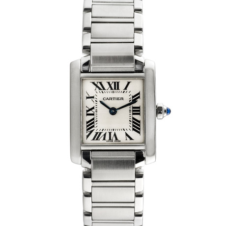 Cartier Stainless Steel Tank Française // Ladies // c. 2000's