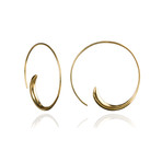 Swirly Earrings // 18K Vermeil 